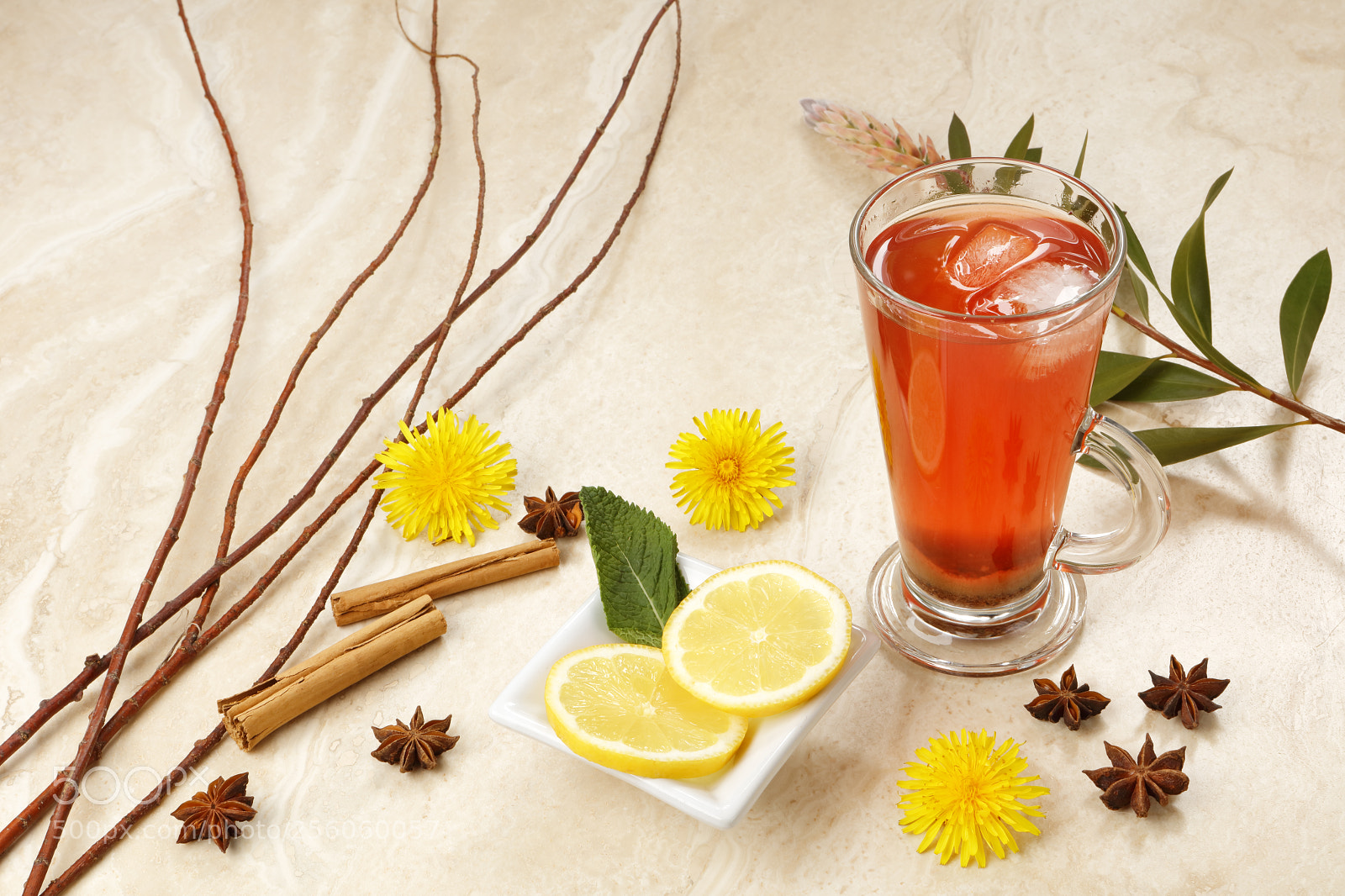 Canon EOS 5DS R sample photo. Iced orange tea infusion photography