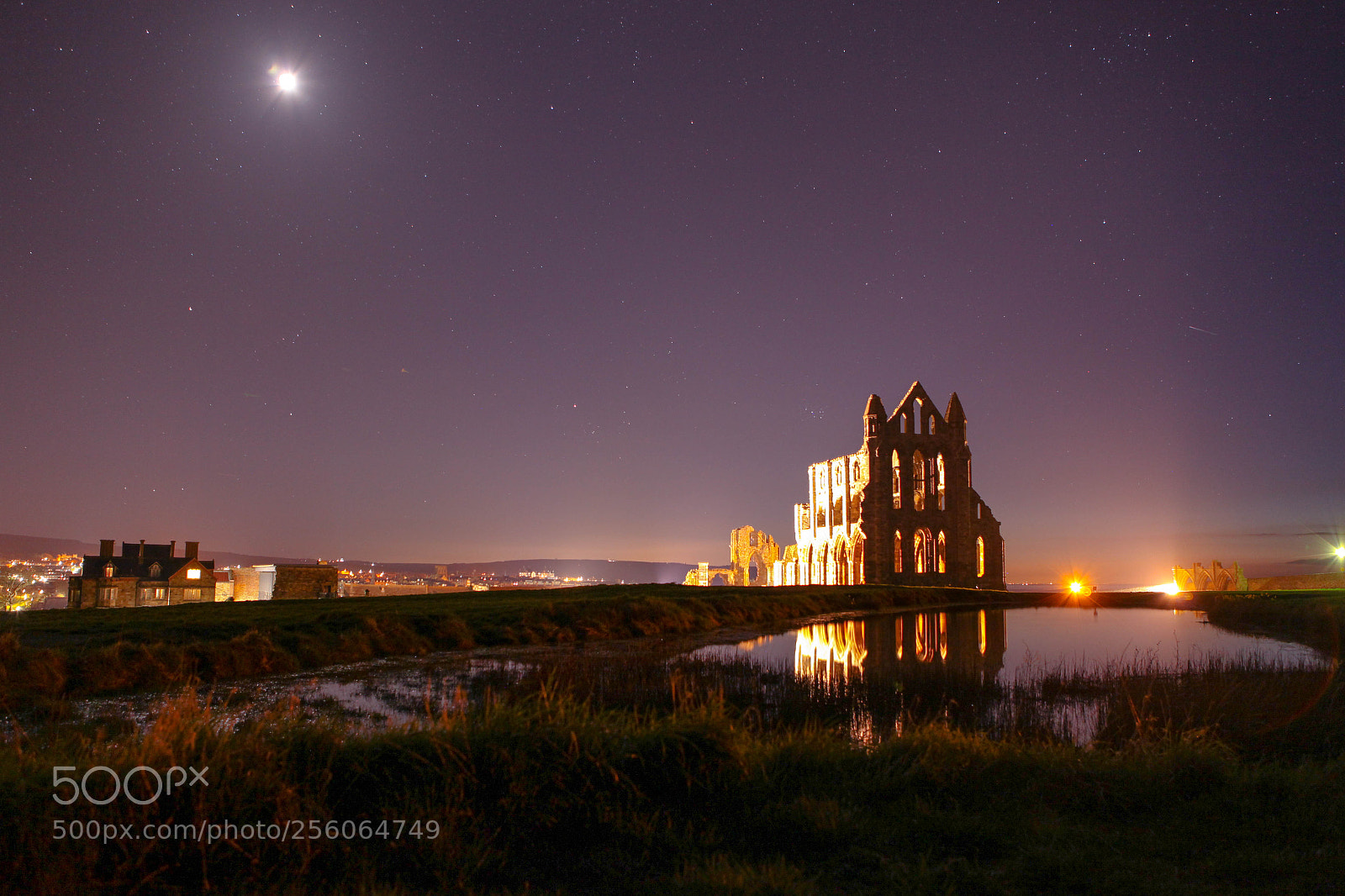 Canon EOS 5D Mark II sample photo. Whitby abbey under the photography