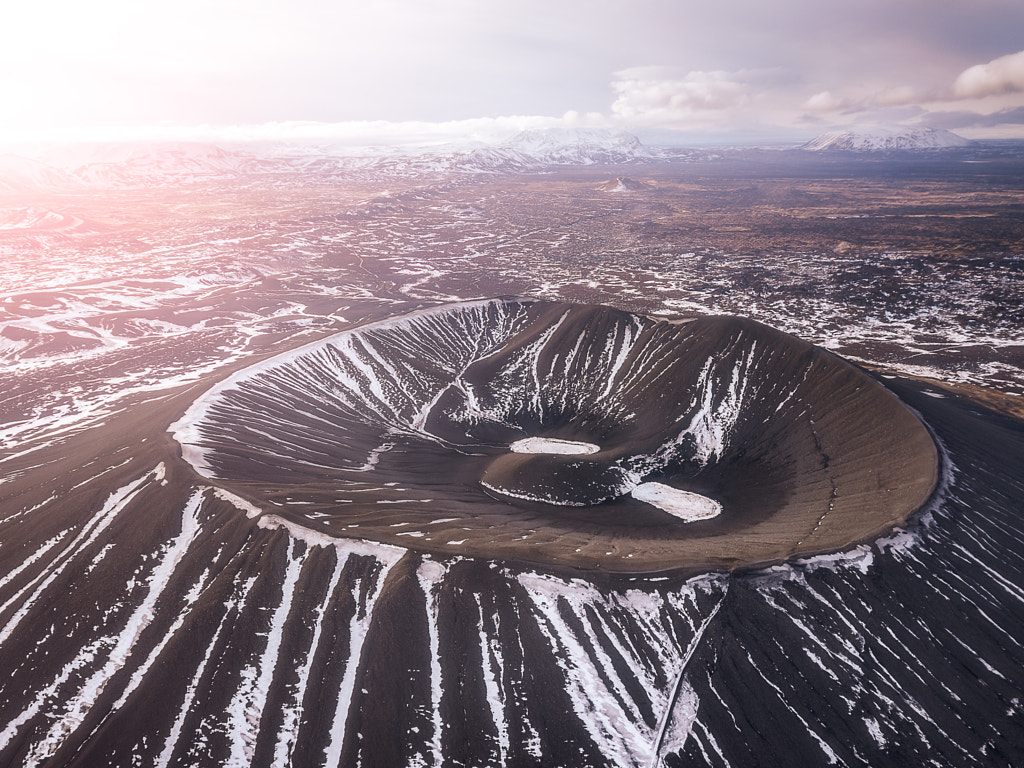 Hverfjall morning drone by Mads Peter Iversen on 500px.com