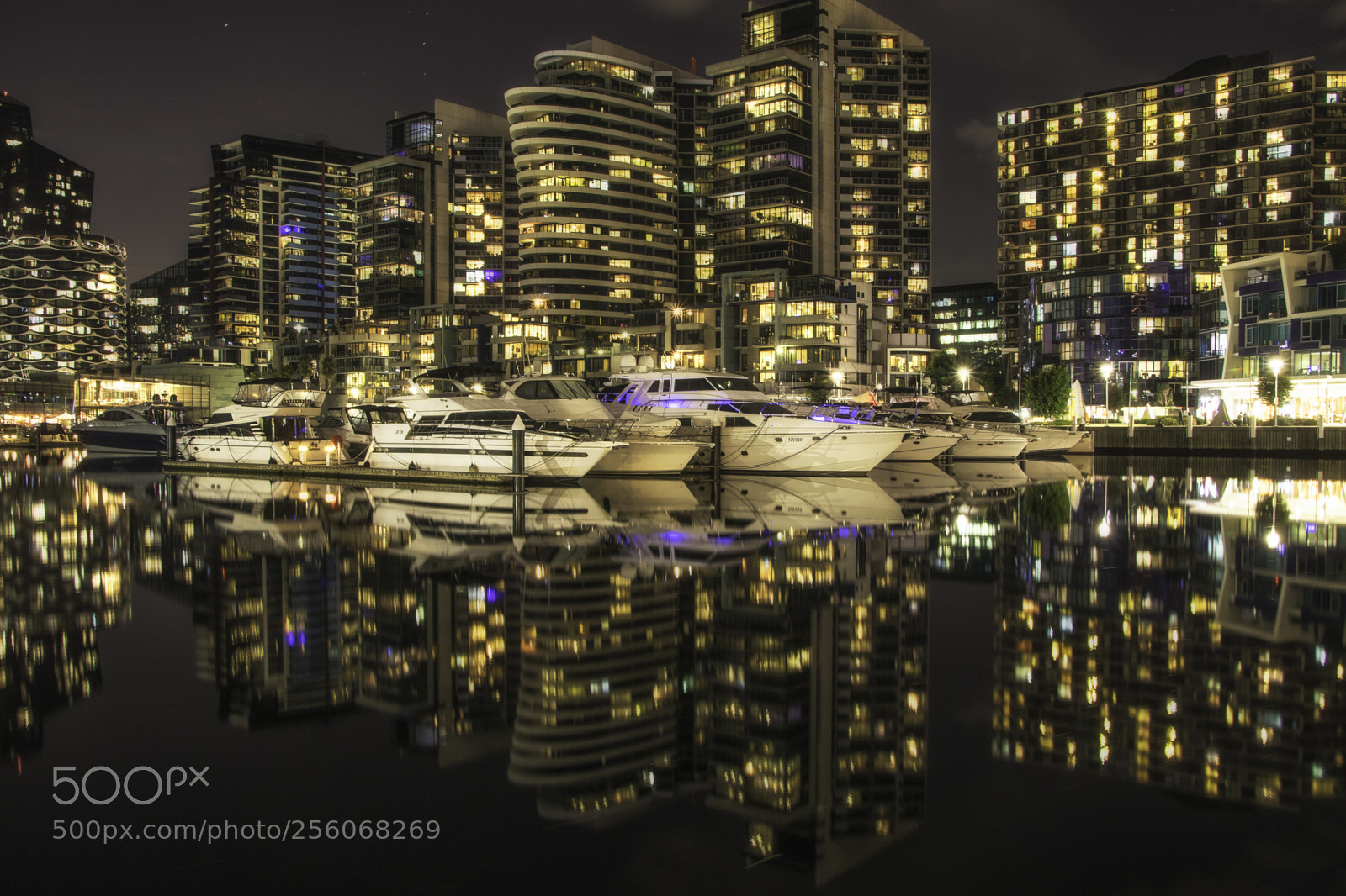 Canon EOS 80D sample photo. Docklands night view photography