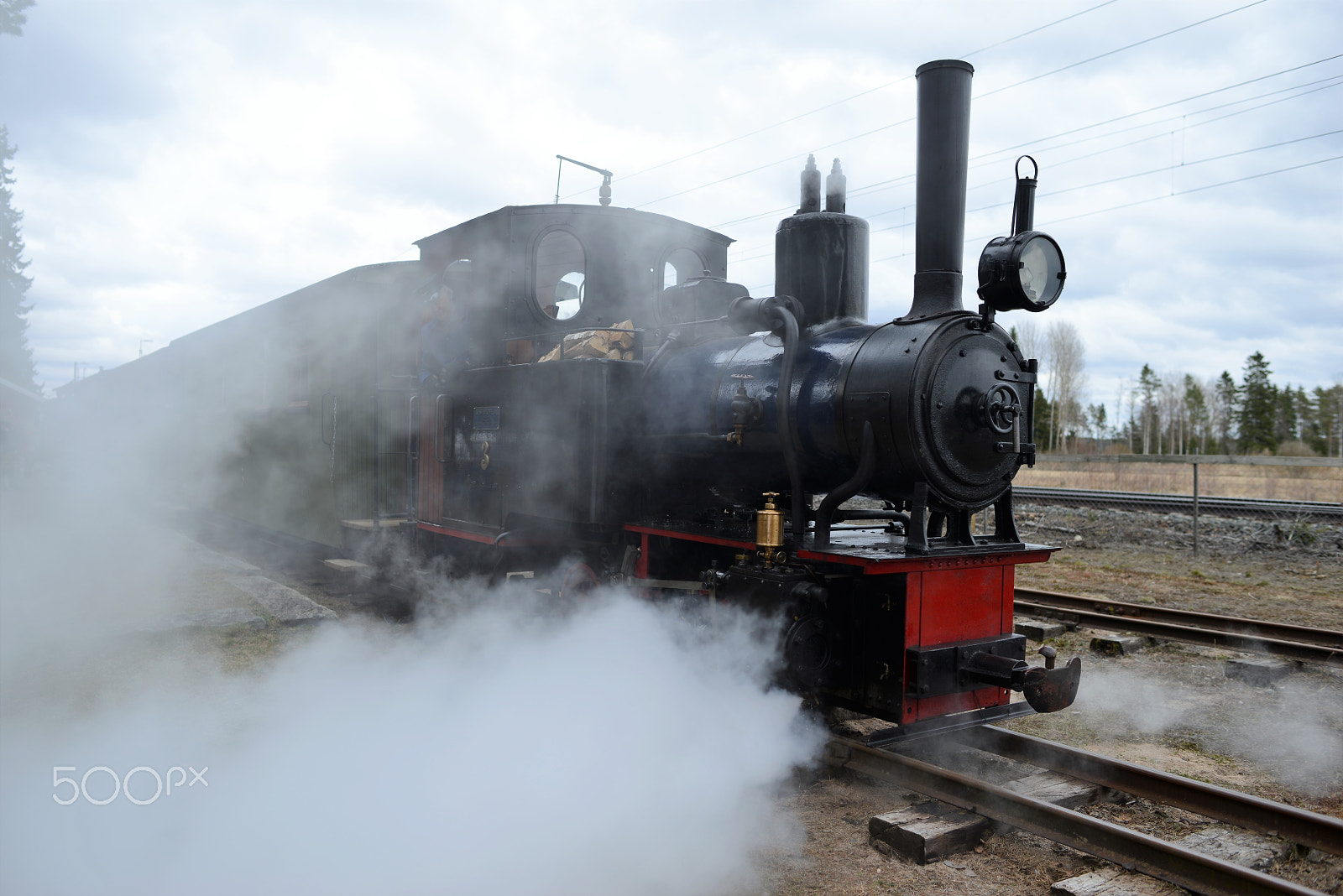 Nikon D800 + Nikon AF-S Nikkor 28mm F1.8G sample photo. Old steam locomotive photography