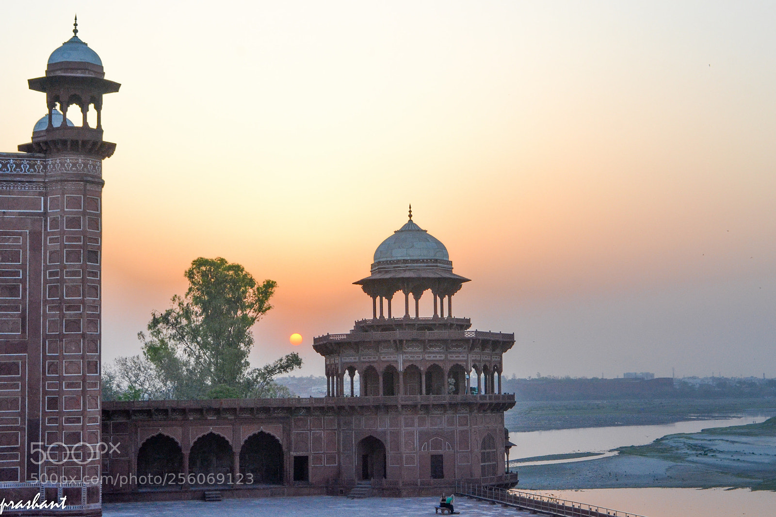 Nikon D3100 sample photo. Yamuna river & sunset photography