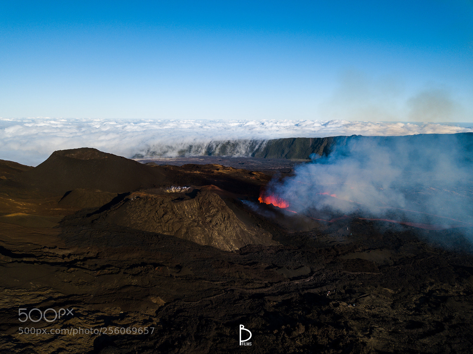 DJI FC220 sample photo. Piton de la fournaise photography