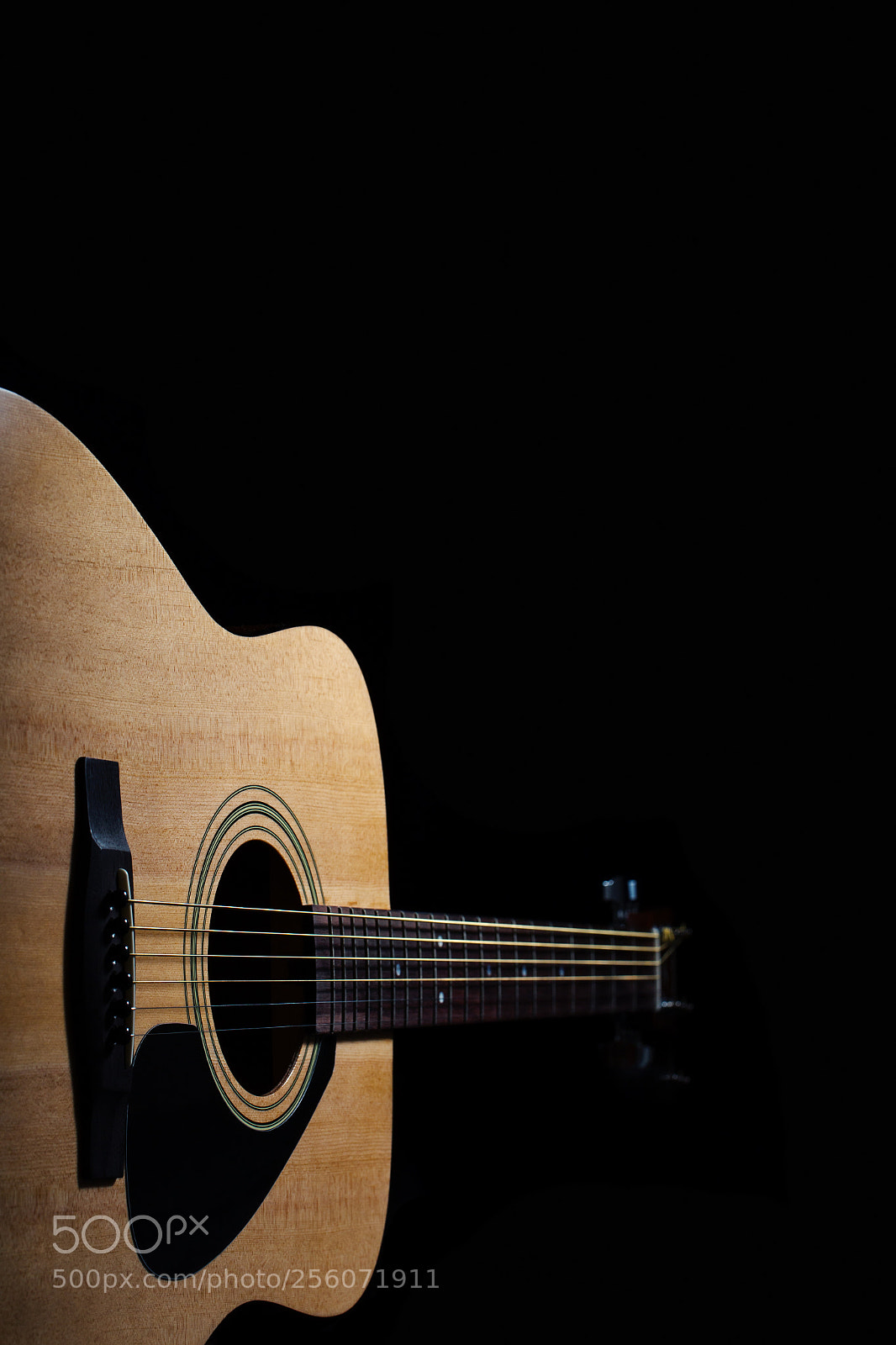 Canon EOS 6D sample photo. Acoustic guitar on black photography