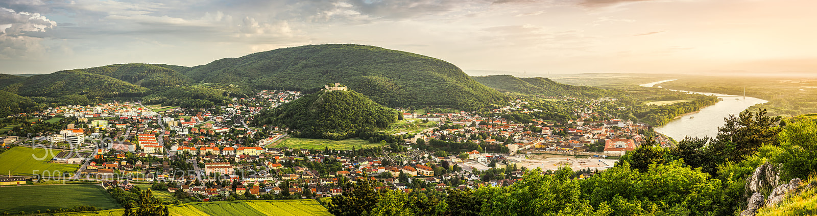 Nikon D3100 sample photo. Hainburg as seen from photography