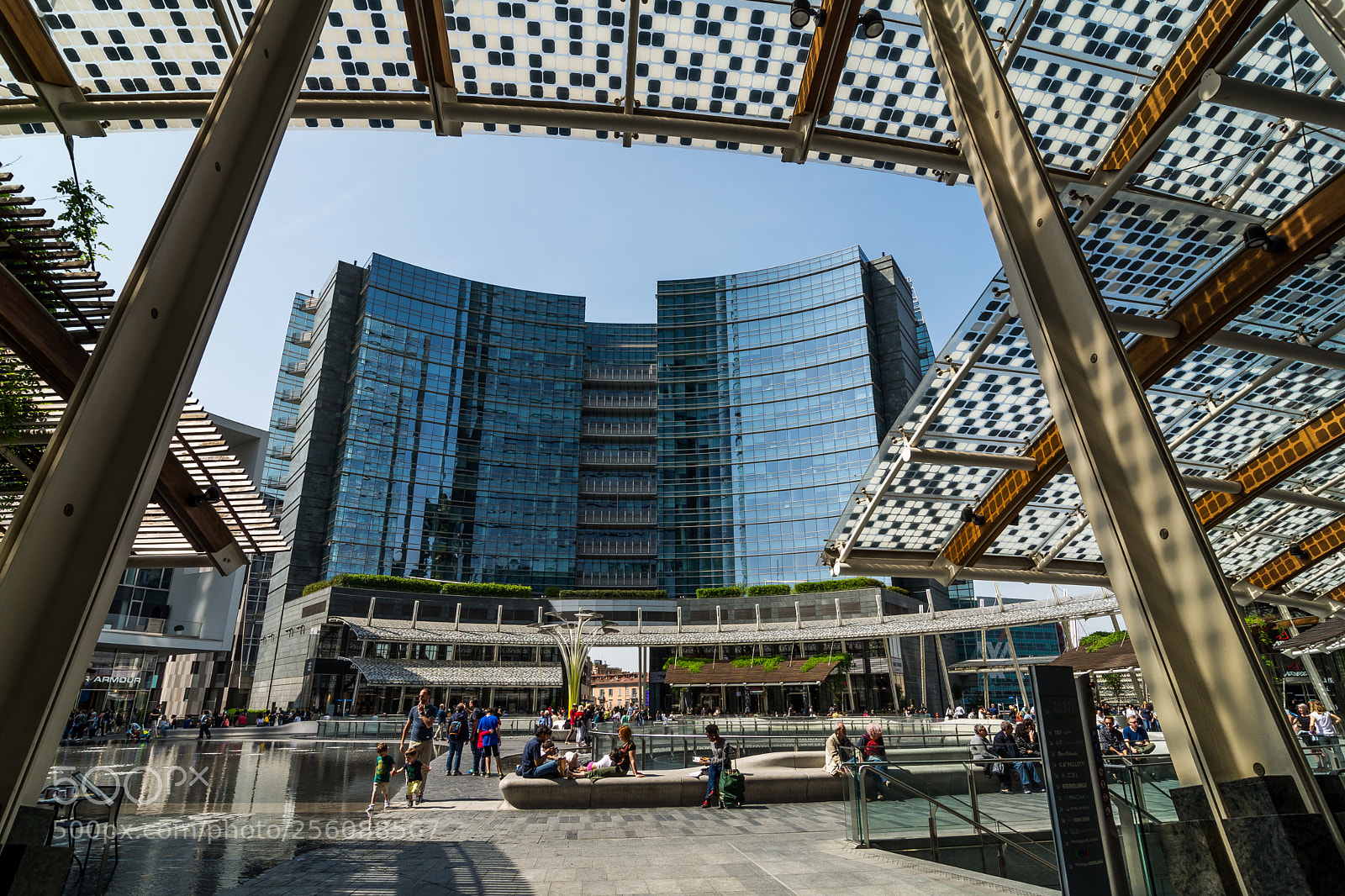 Nikon D7100 sample photo. Piazza gae aulenti, milano photography