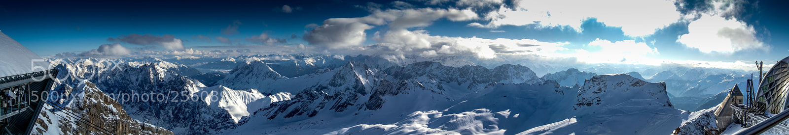 Nikon D3100 sample photo. Zugspitze panorama photography