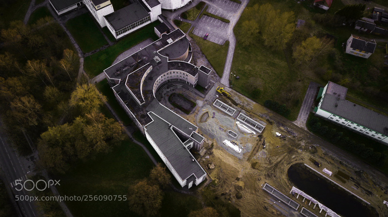 DJI FC220 sample photo. Väike-maarja school photography