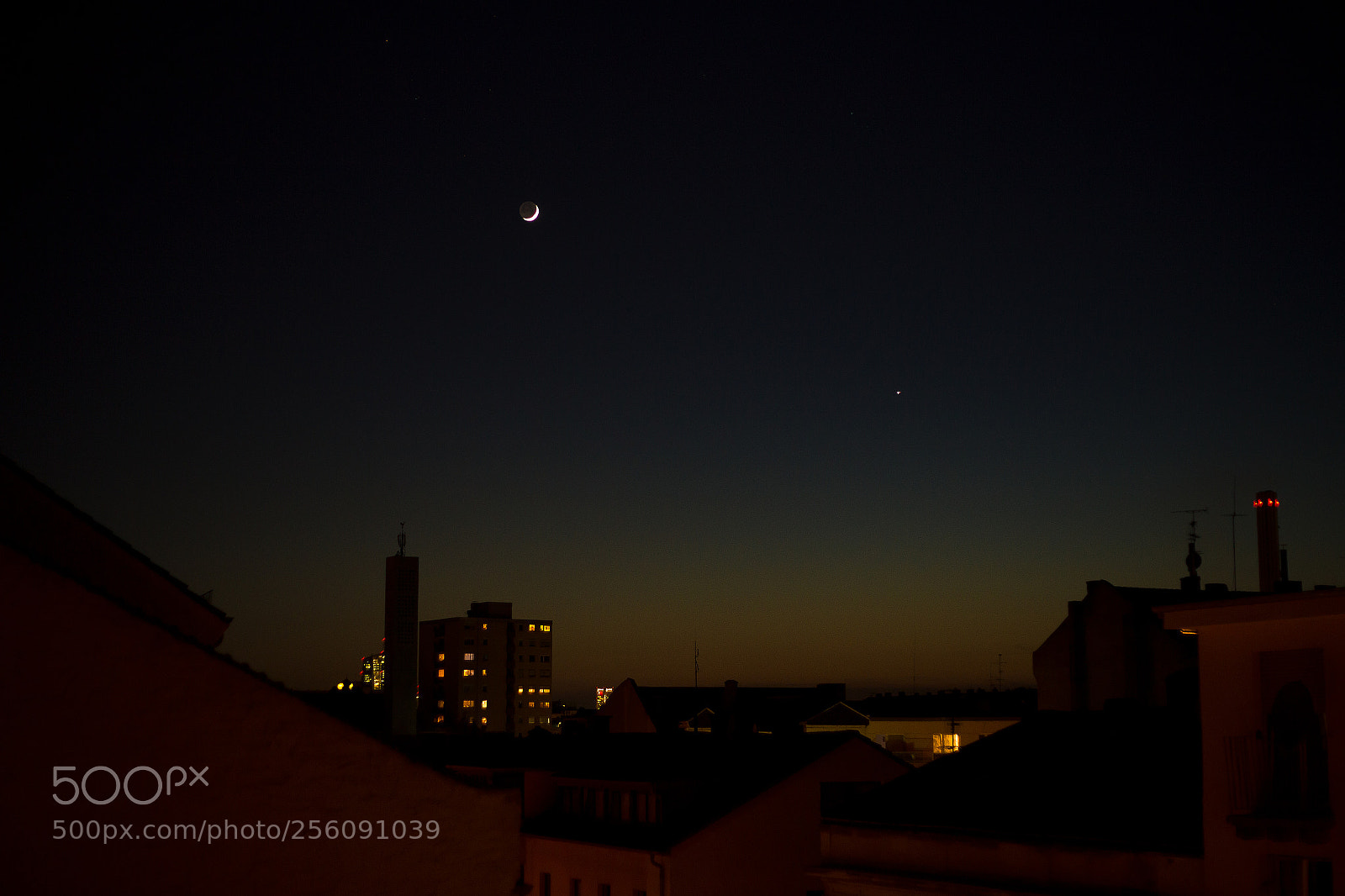 Canon EOS 6D sample photo. Mond und venus photography