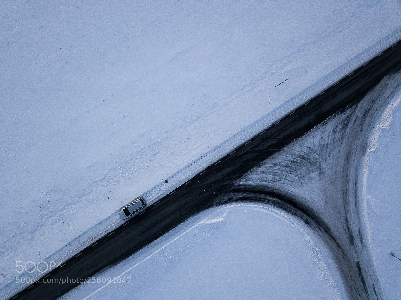 DJI FC220 sample photo. Half road photography