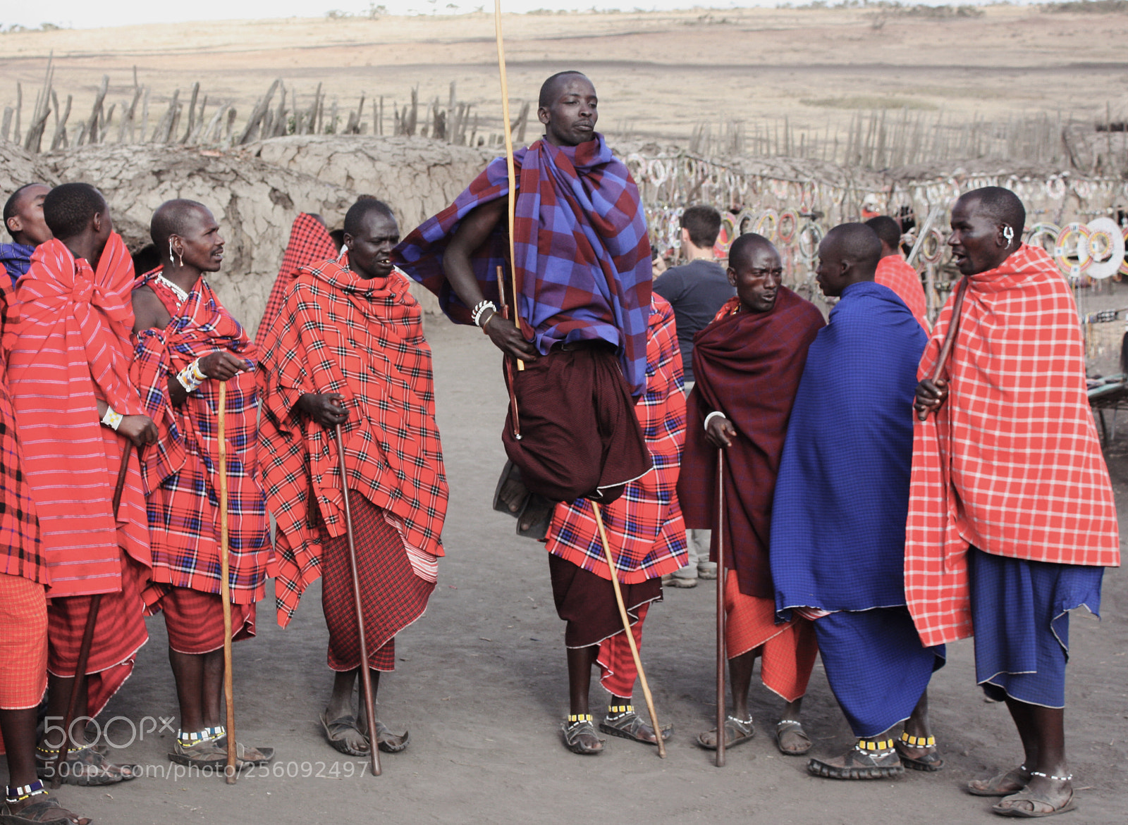 Canon EOS 450D (EOS Rebel XSi / EOS Kiss X2) sample photo. Massai man jumping photography