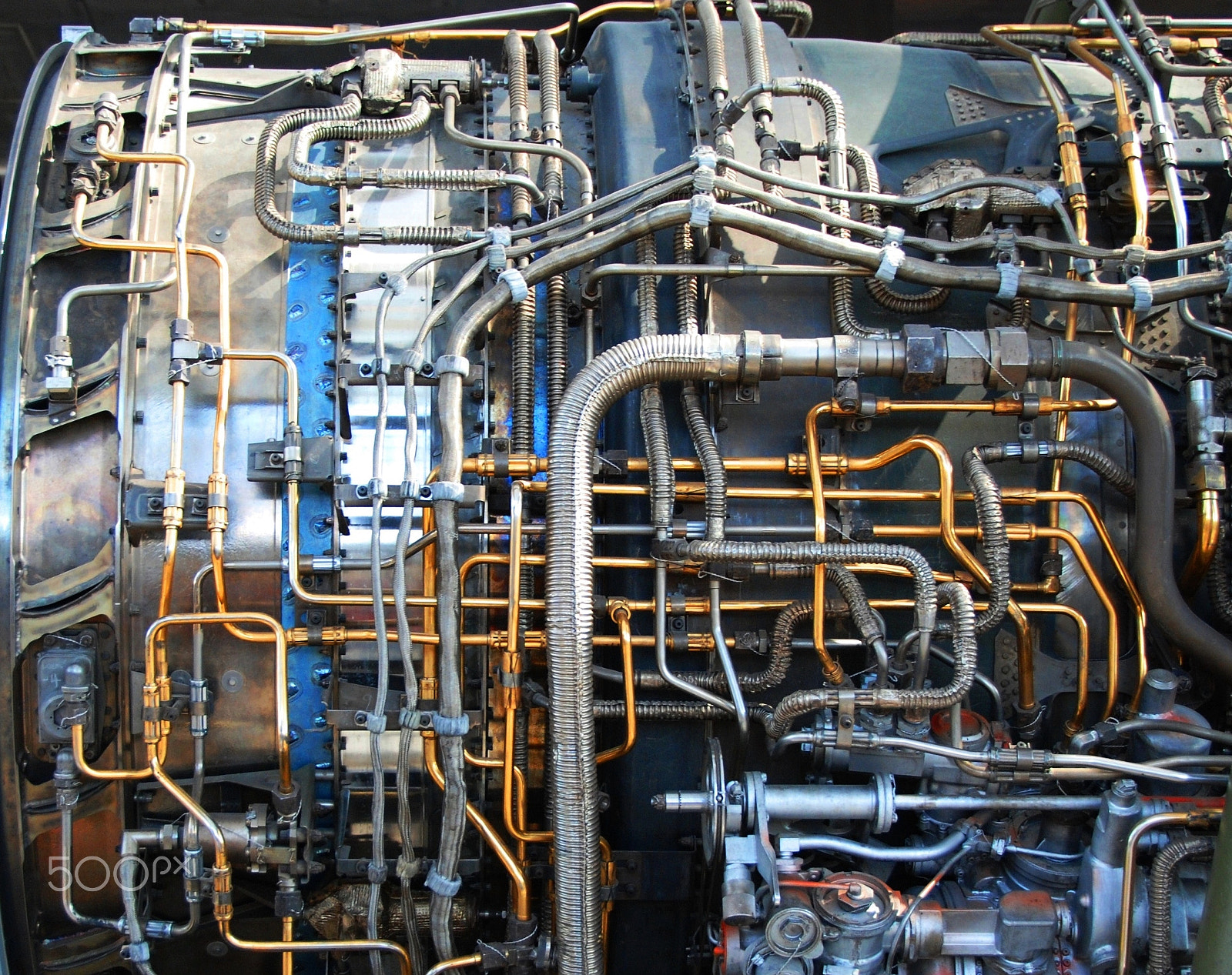 Nikon D80 sample photo. Jet engine photography