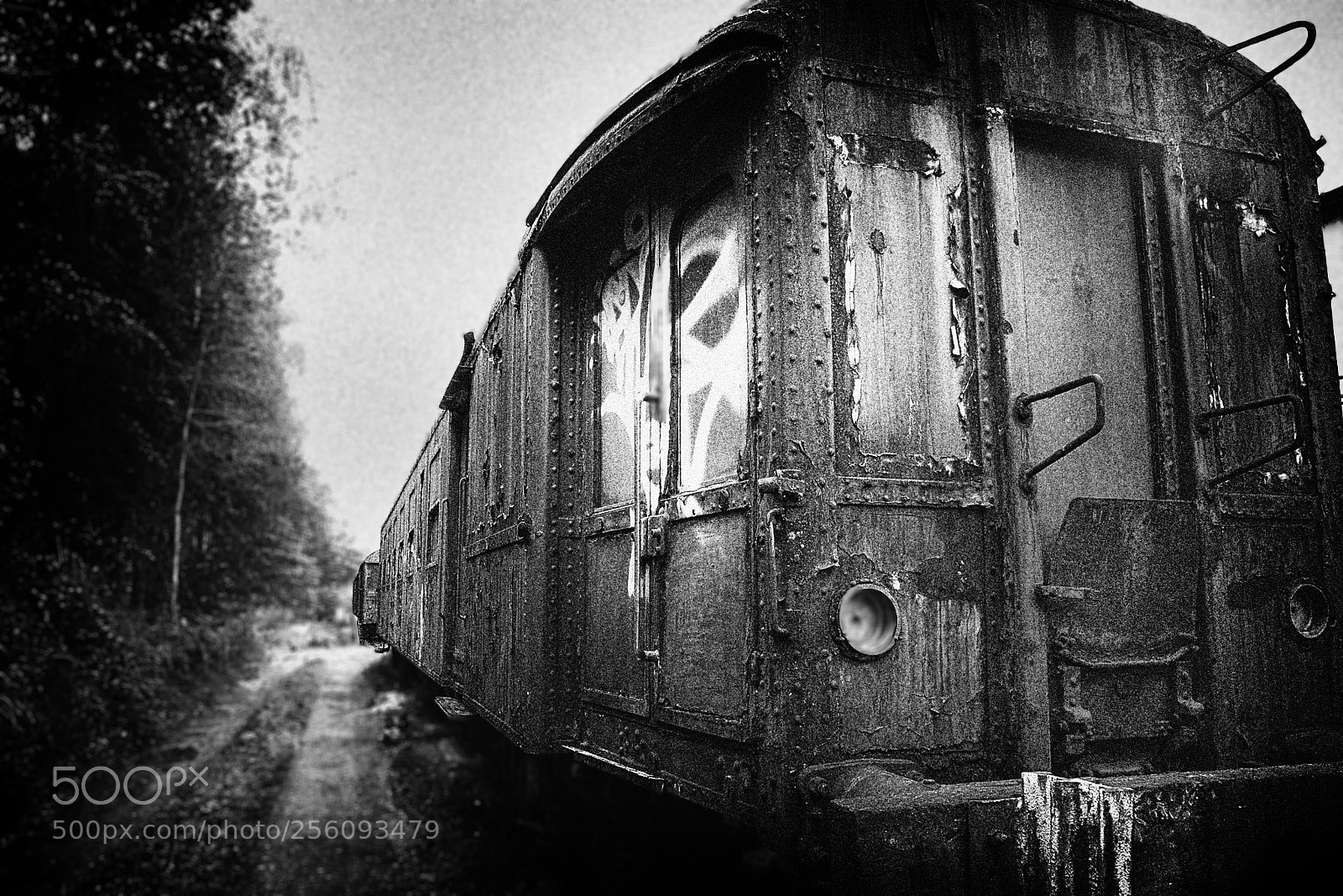 Canon EOS 5D Mark II sample photo. Abandoned train photography