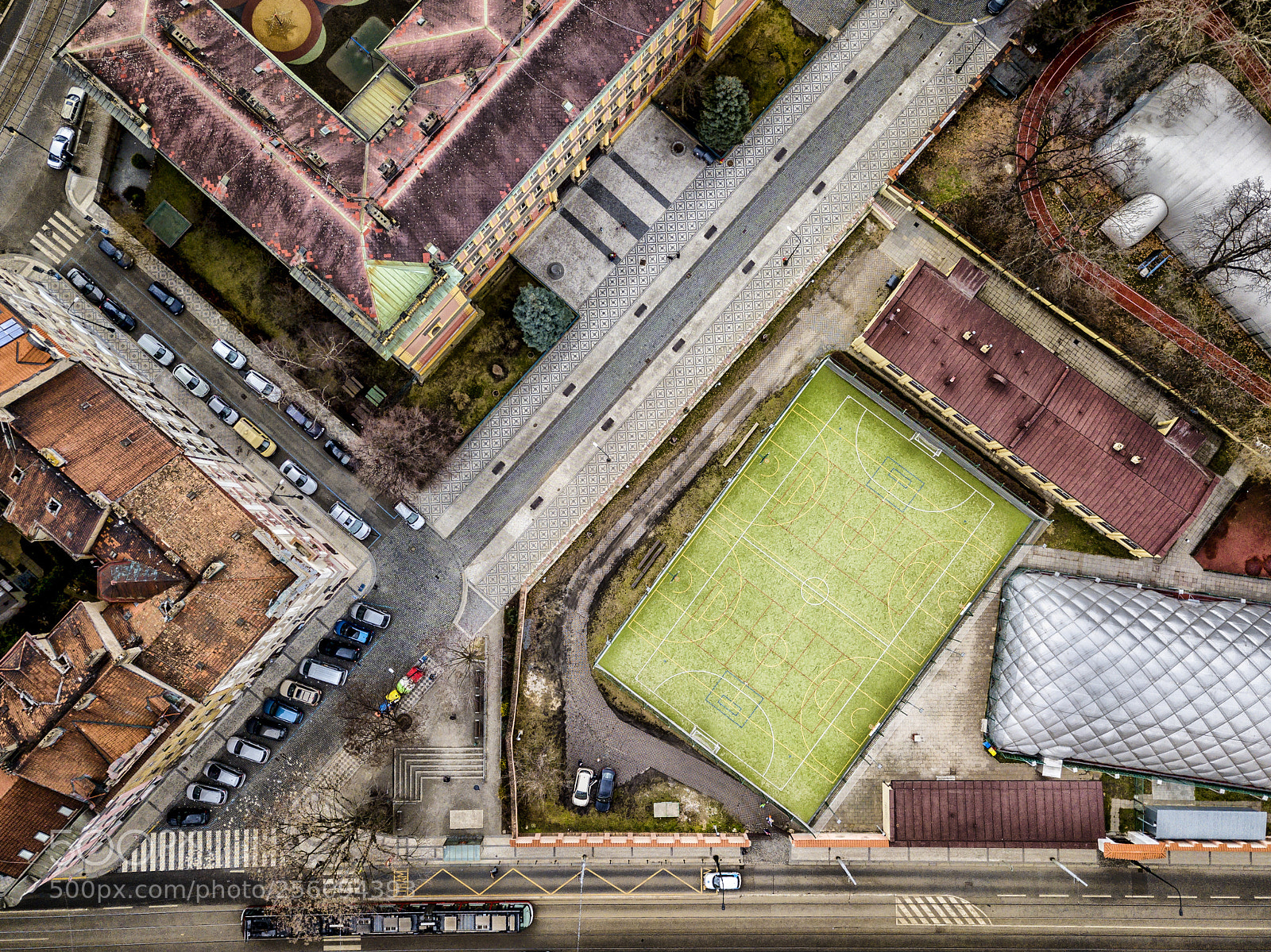 DJI FC220 sample photo. Prague aerial no tourists photography