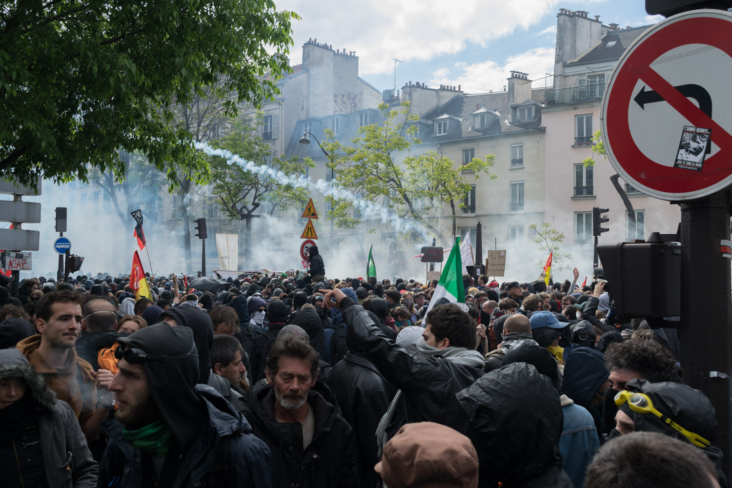 Paris May Day march