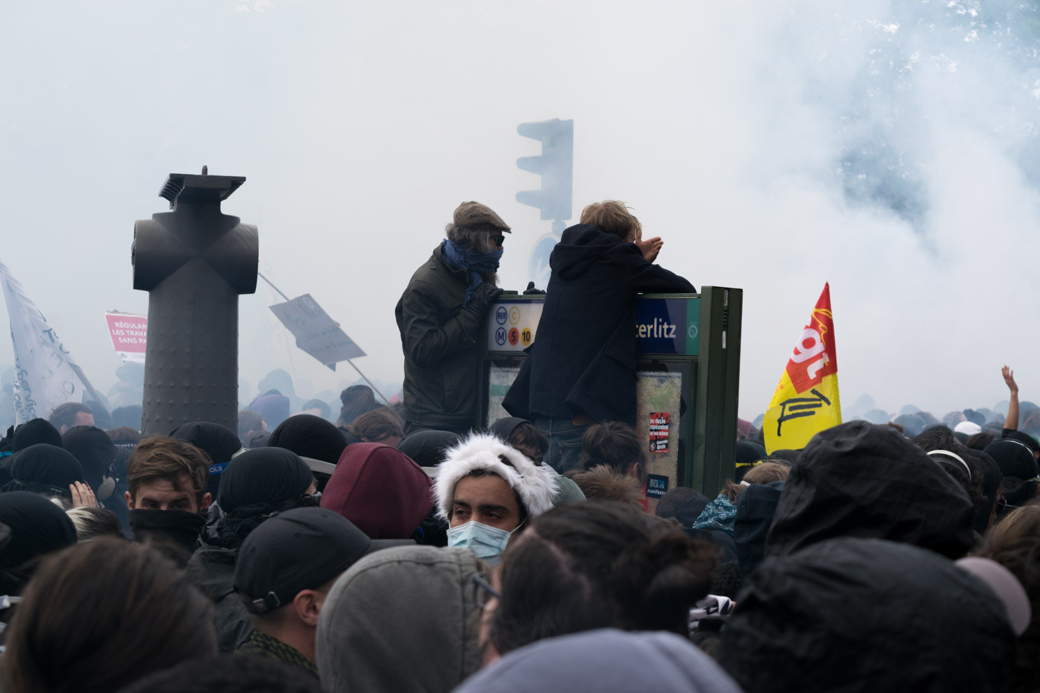 Paris May Day march