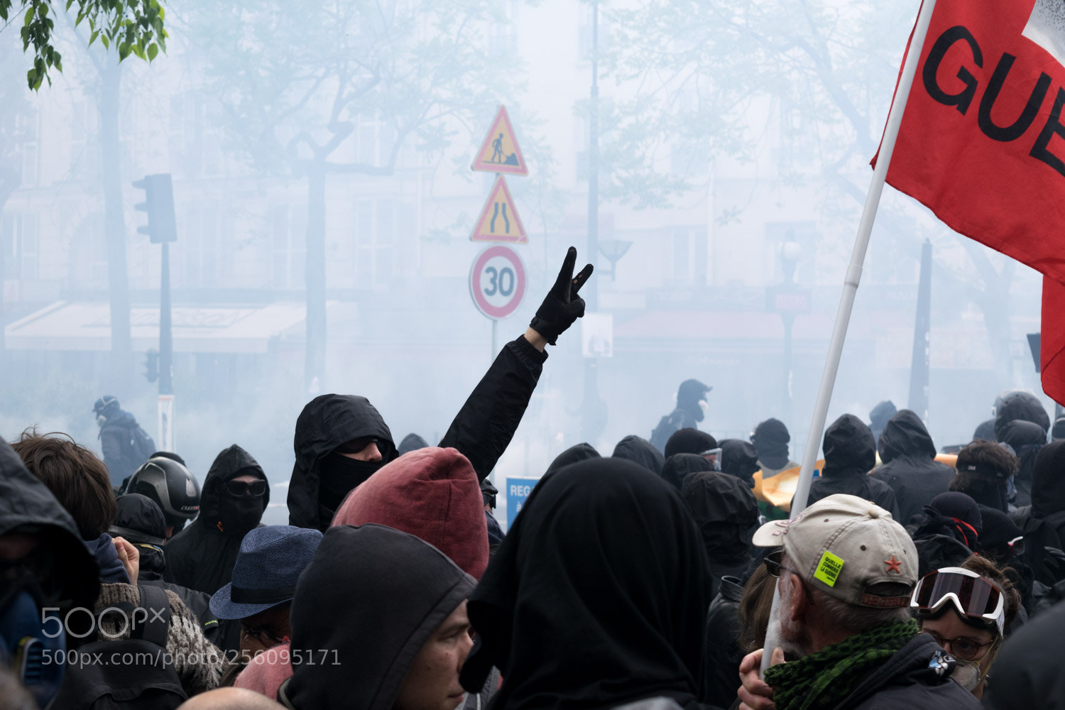 Nikon D5300 sample photo. Paris may day march photography