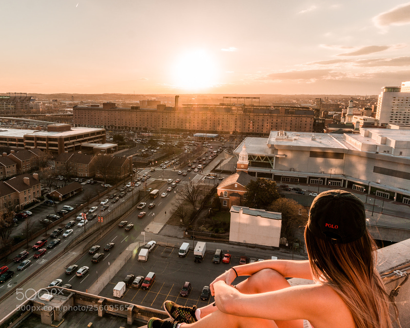 Sony a6000 sample photo. Baltimore city rooftop vibes photography