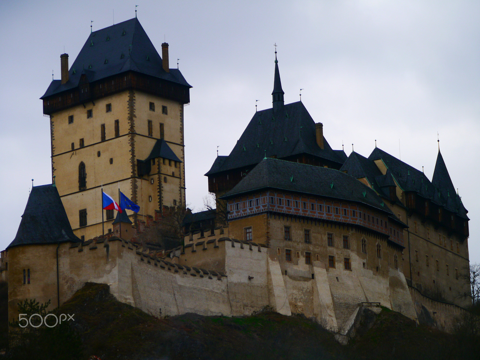 Panasonic Lumix DMC-GX1 sample photo. Karlštejn - jewel among czech castles... photography