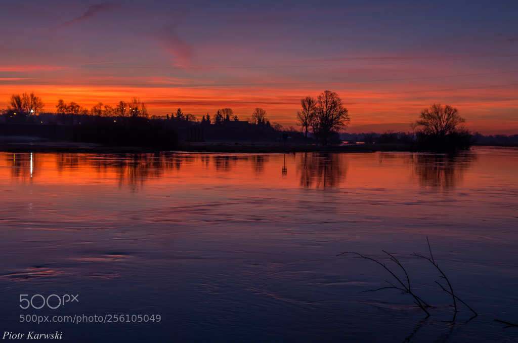 Pentax K-50 sample photo. On the warta river photography