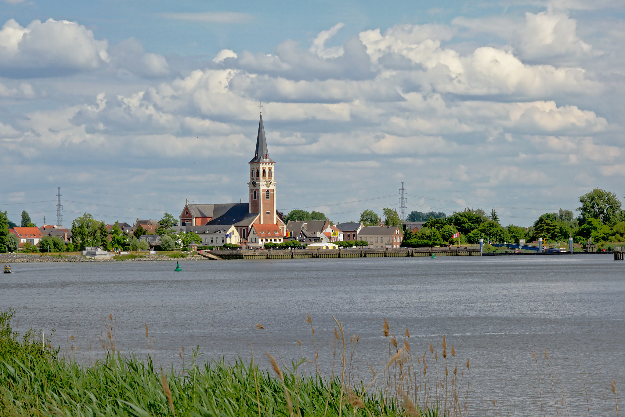 Nikon D5200 sample photo. Village of kastel along scheldt river photography