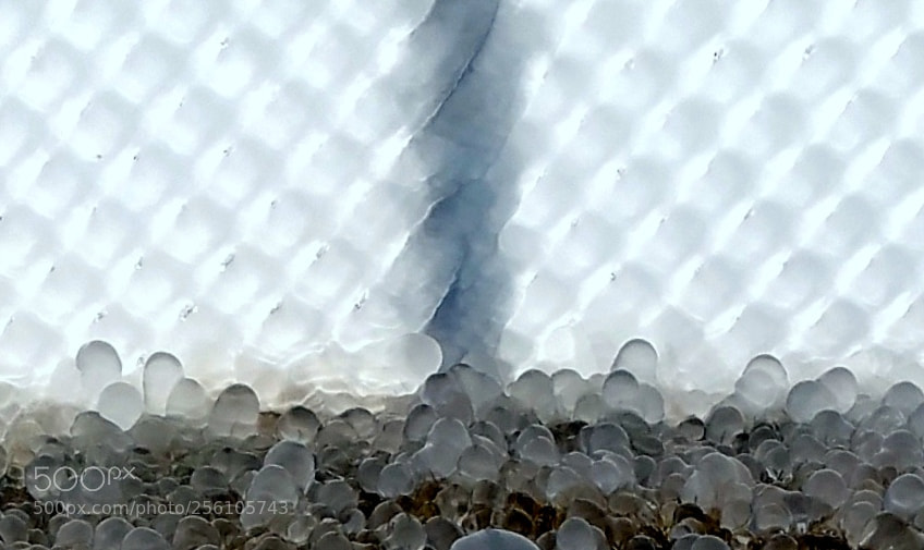 Samsung Galaxy Note4 sample photo. Ice fence (post) photography