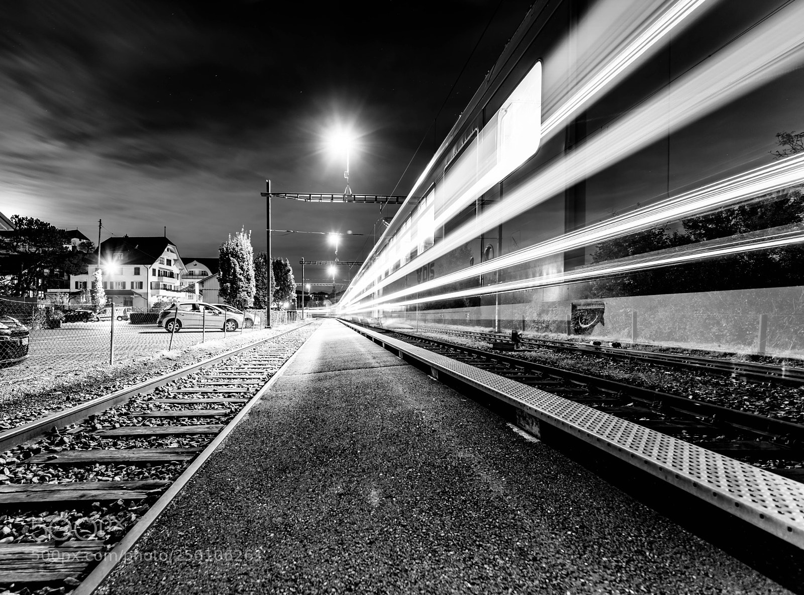 Pentax K-1 sample photo. Train station laupen photography
