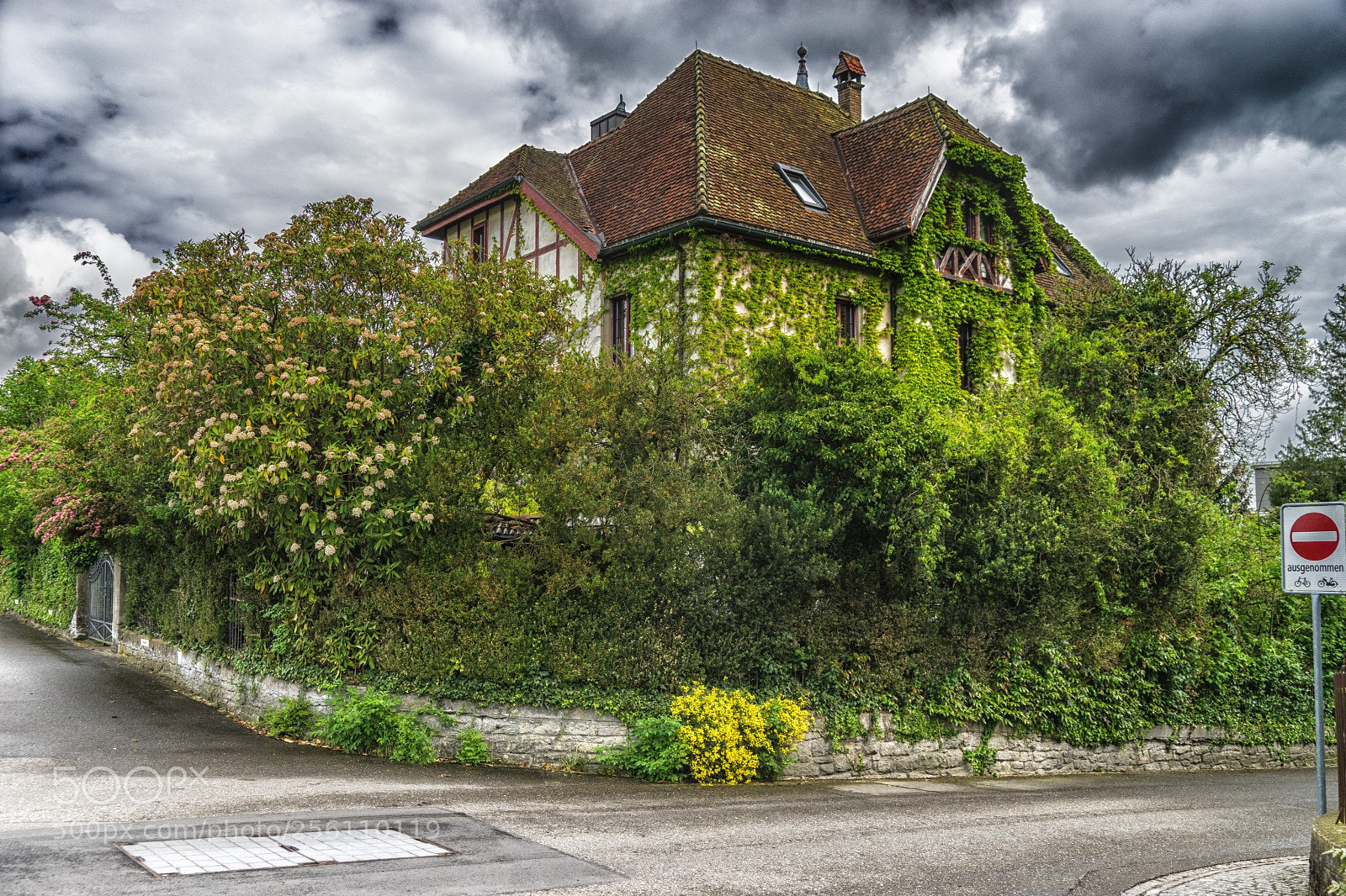 Sony a7 II sample photo. Altes haus mit garten photography