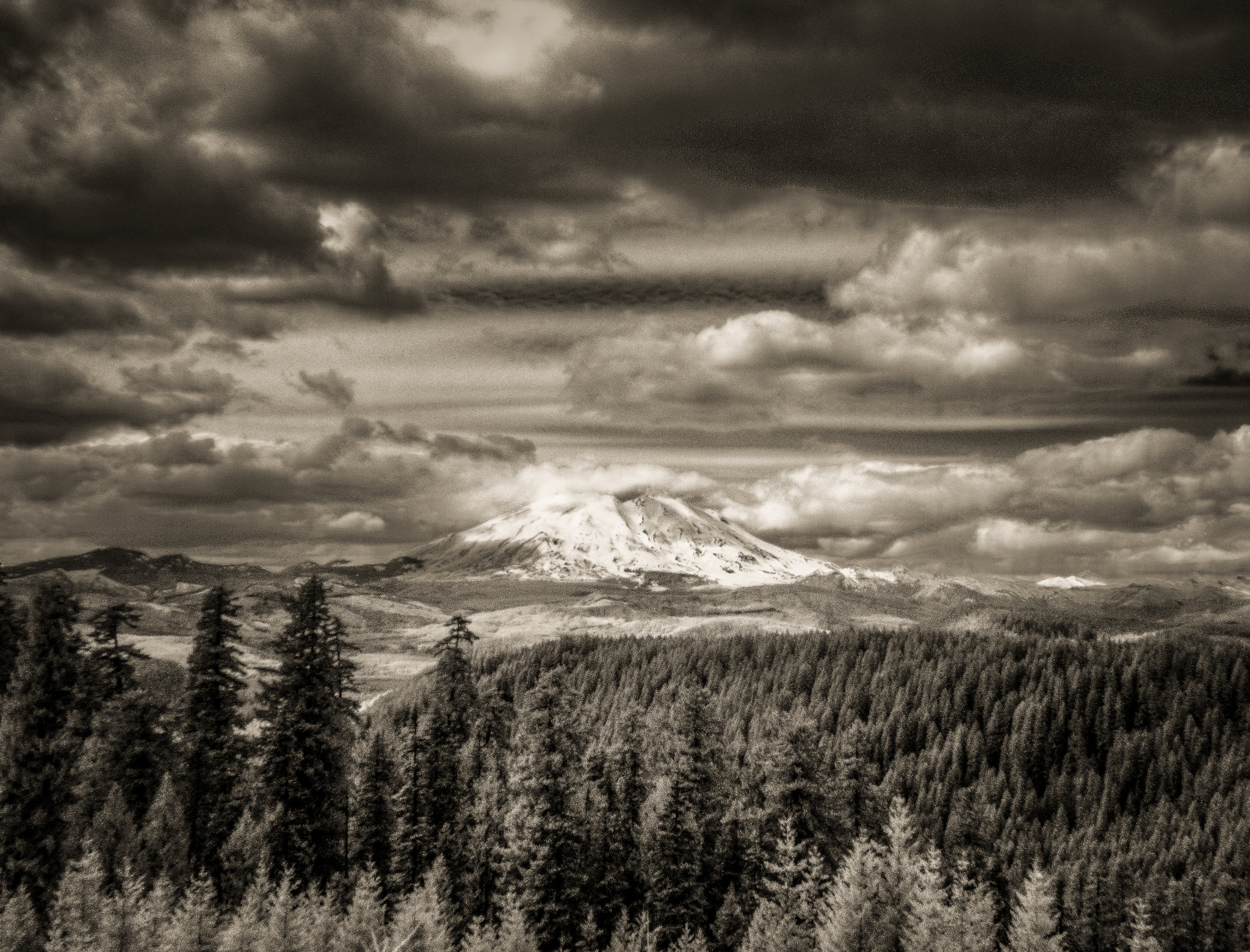 Panasonic DC-ZS70 sample photo. Mt. st. helen's in infrared photography