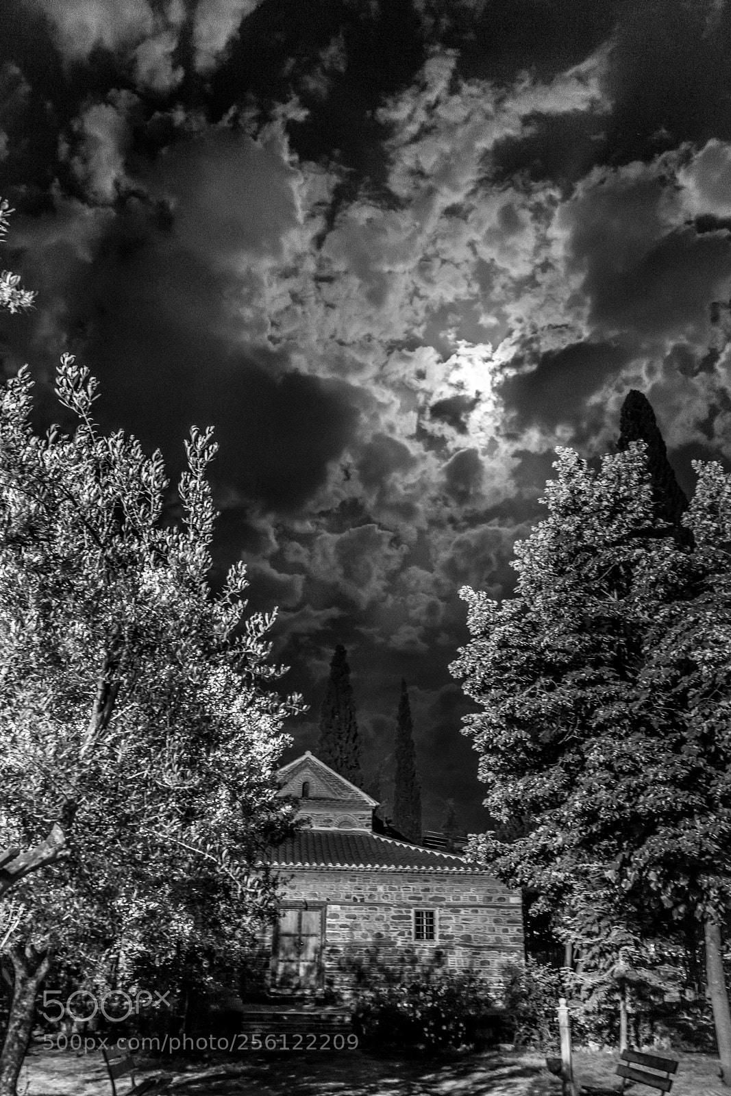 Sony a7 II sample photo. Full moon over dirty photography