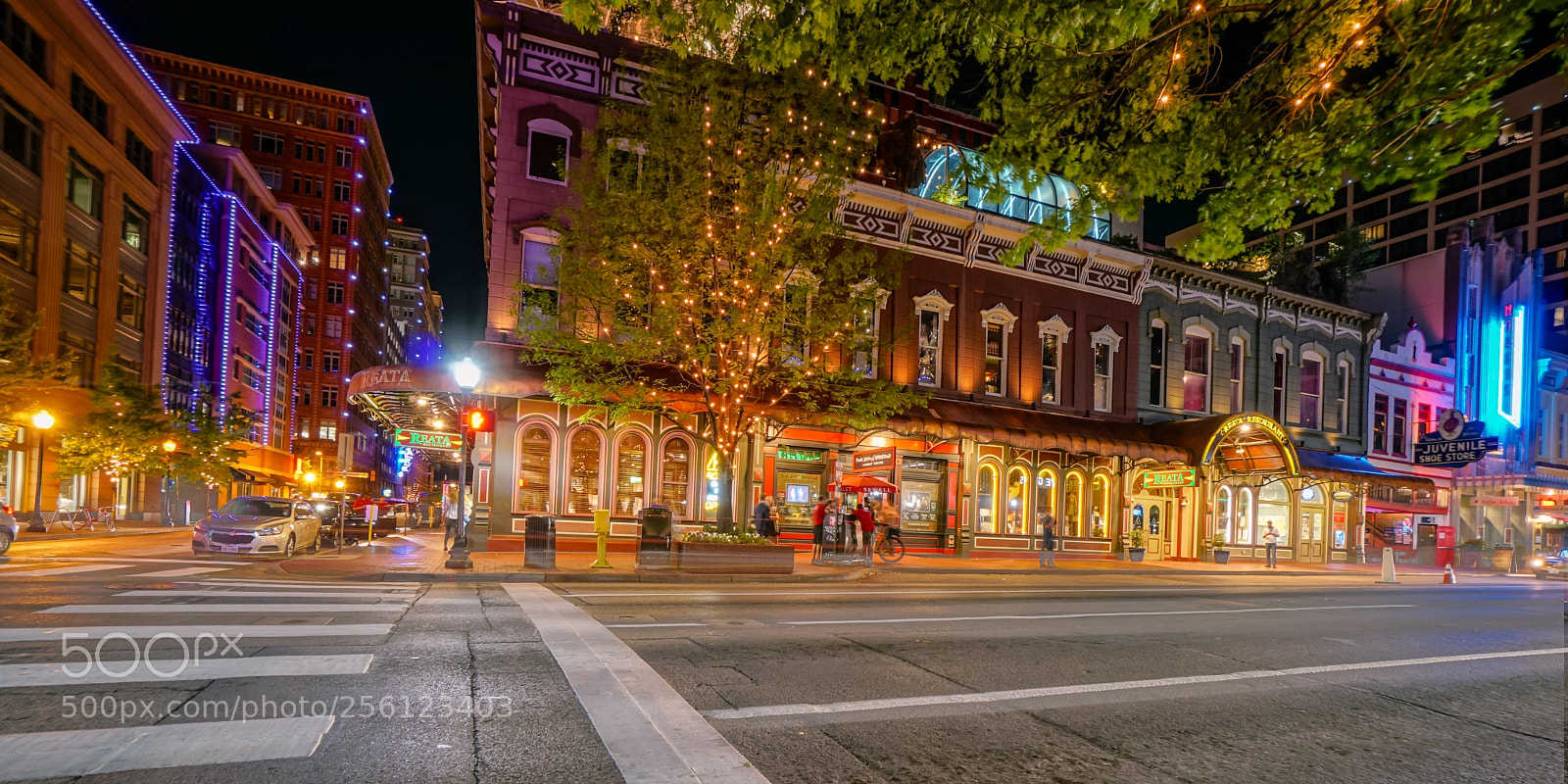Sony a6500 sample photo. Fort worth after dark photography