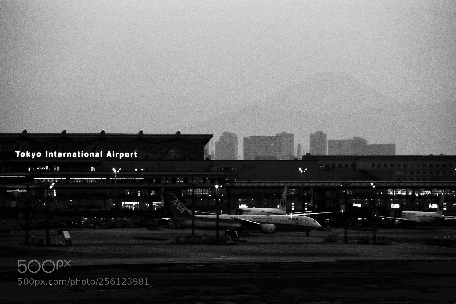 Canon EOS 80D sample photo. Haneda airport & fujisan photography