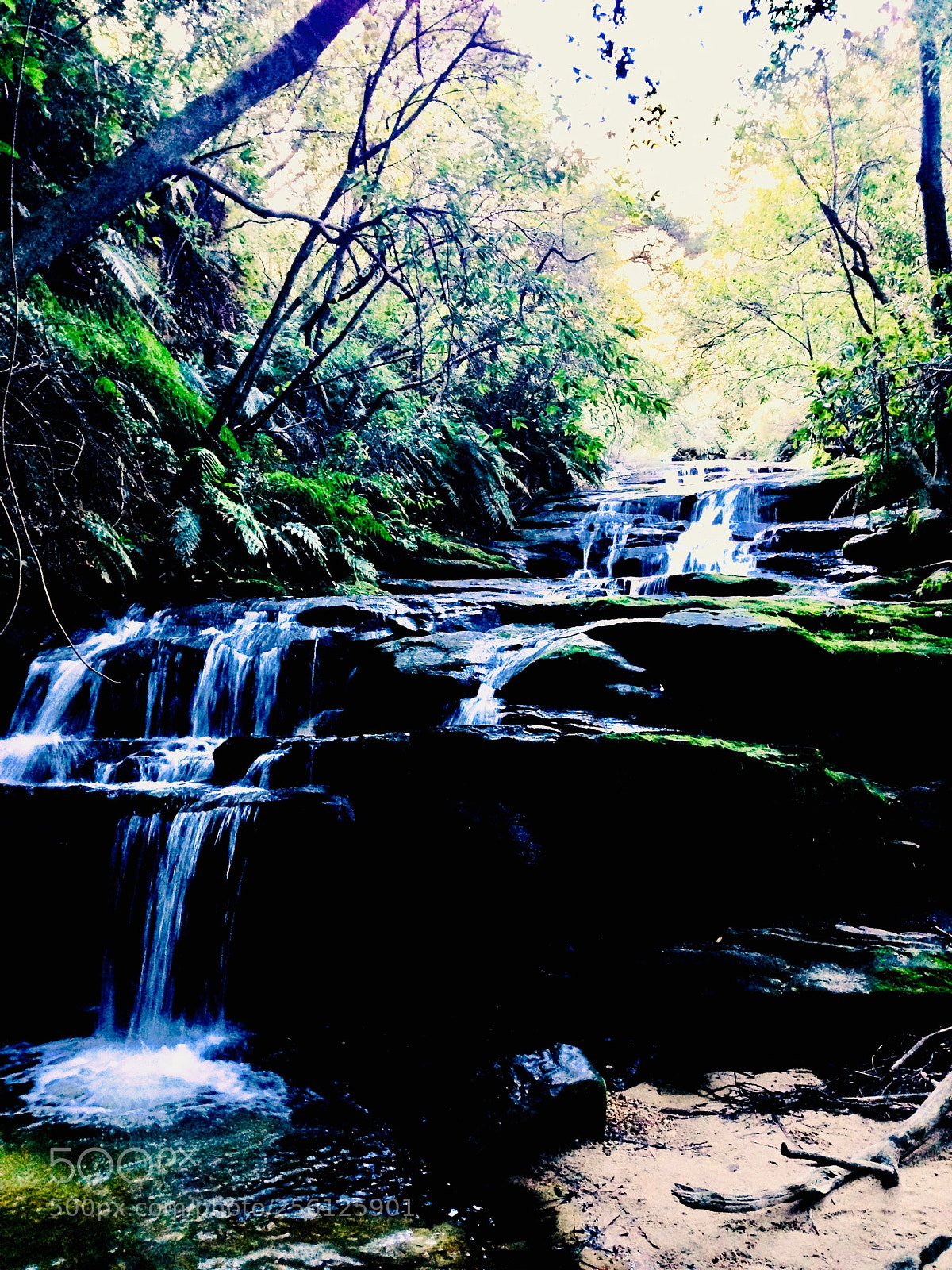 Apple iPhone 5c sample photo. Water falling over rocks photography