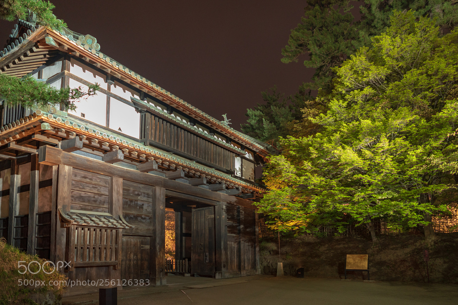 Sony a7R III sample photo. Hirosaki castle south gate photography