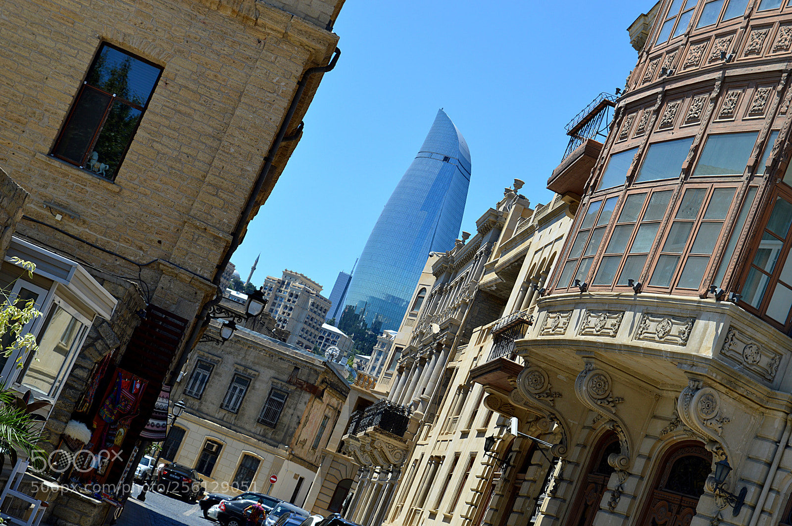 Nikon D3200 sample photo. Flame towers from old photography