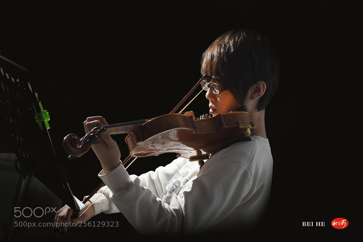 Canon EOS 5D sample photo. 小提琴学生 photography