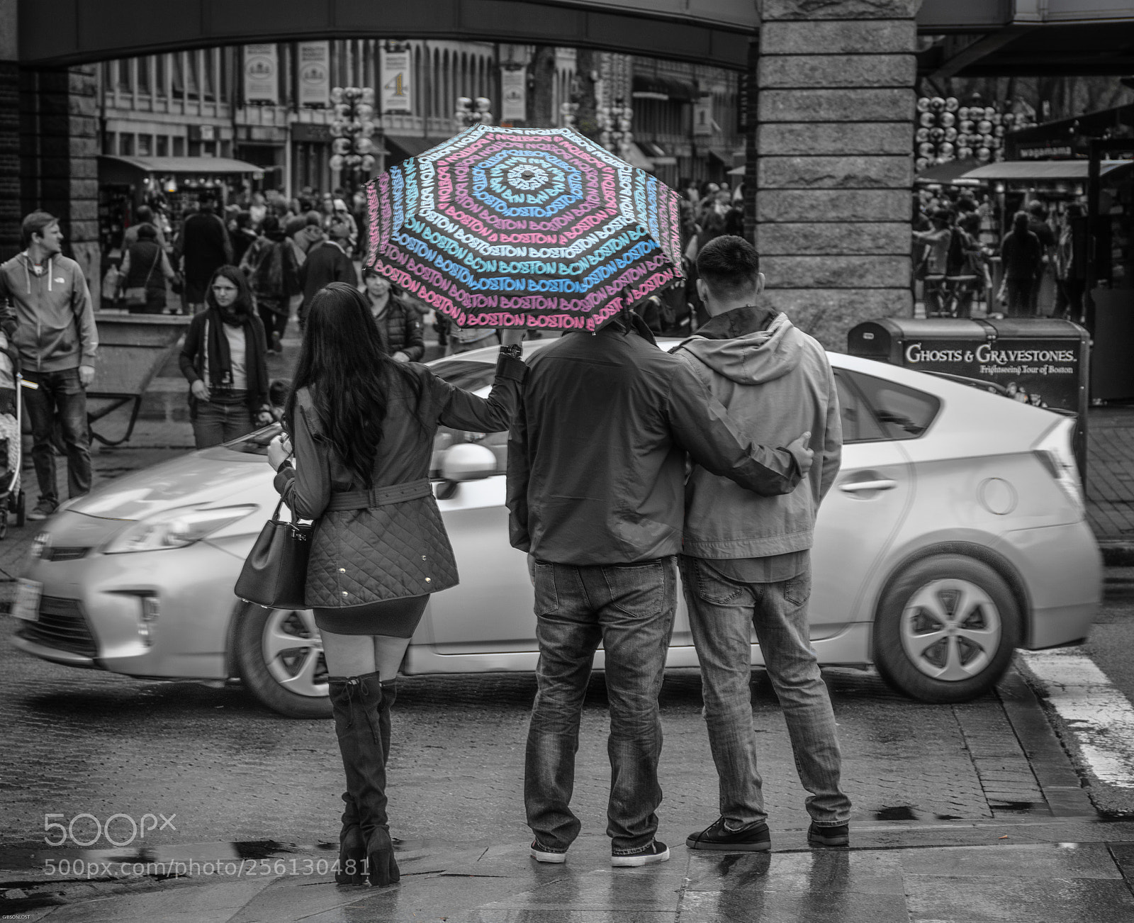Nikon D3400 sample photo. Boston in the rain photography
