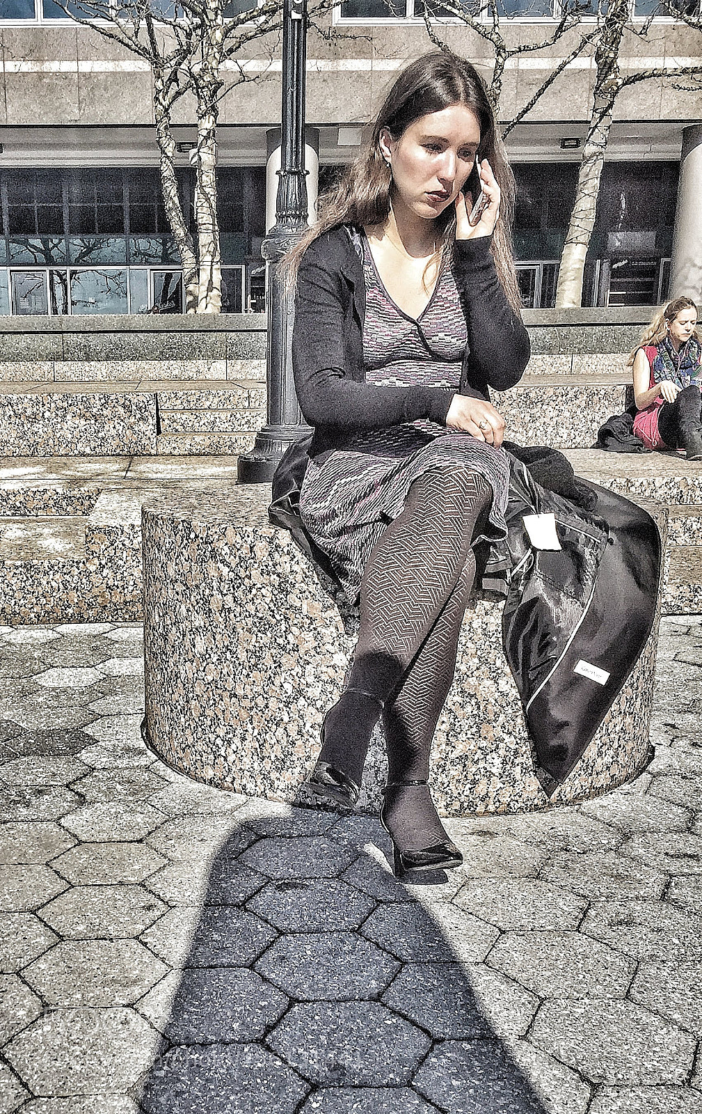 Apple iPhone 6 sample photo. Sitting girl. nyc photography