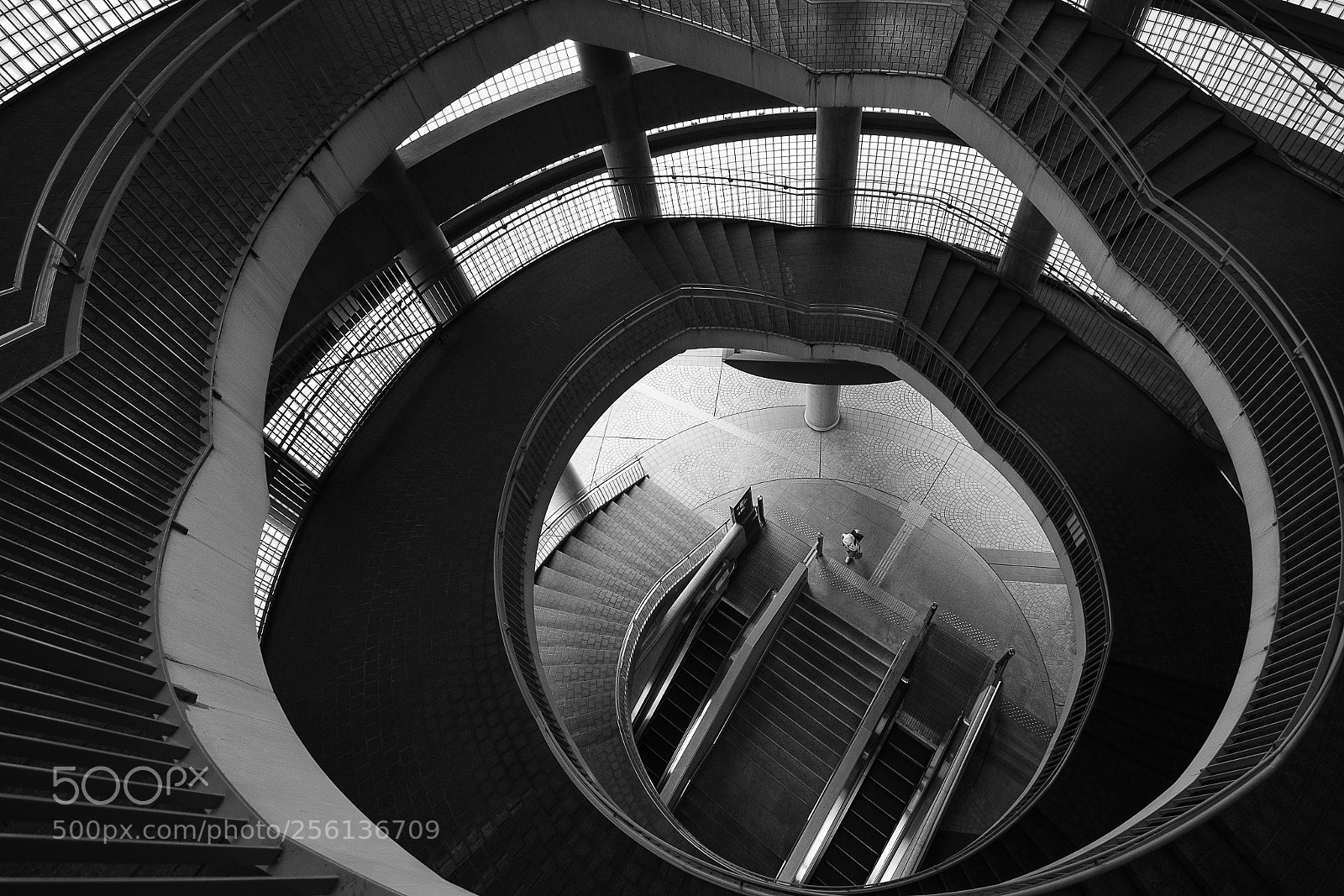 Fujifilm X-T2 sample photo. Spiral staircase photography