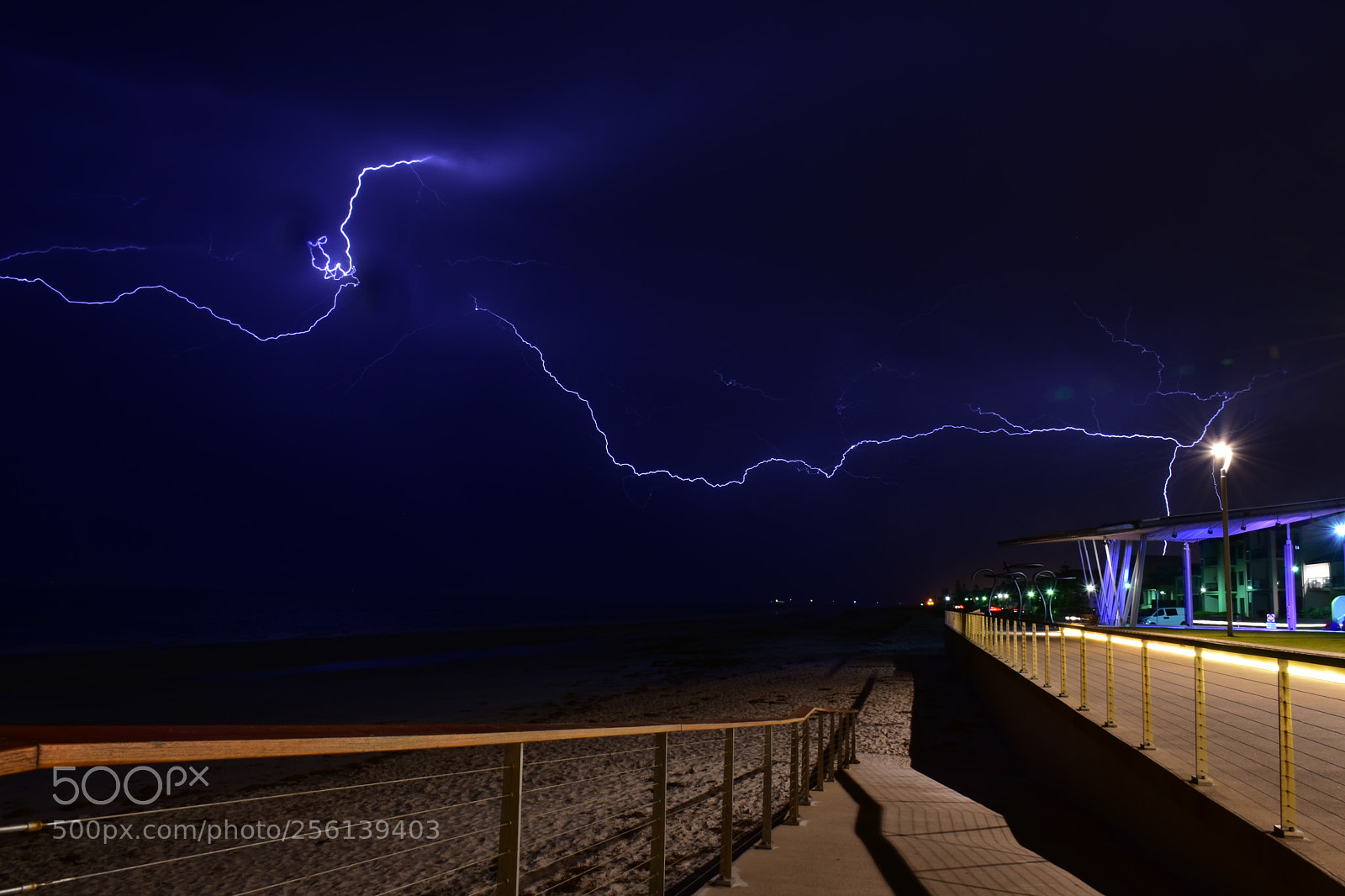 Nikon D7200 sample photo. Lightning at henley beach photography