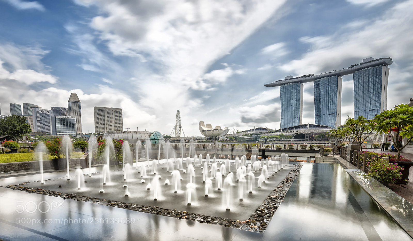 Nikon D810 sample photo. Singapore fountains explored photography
