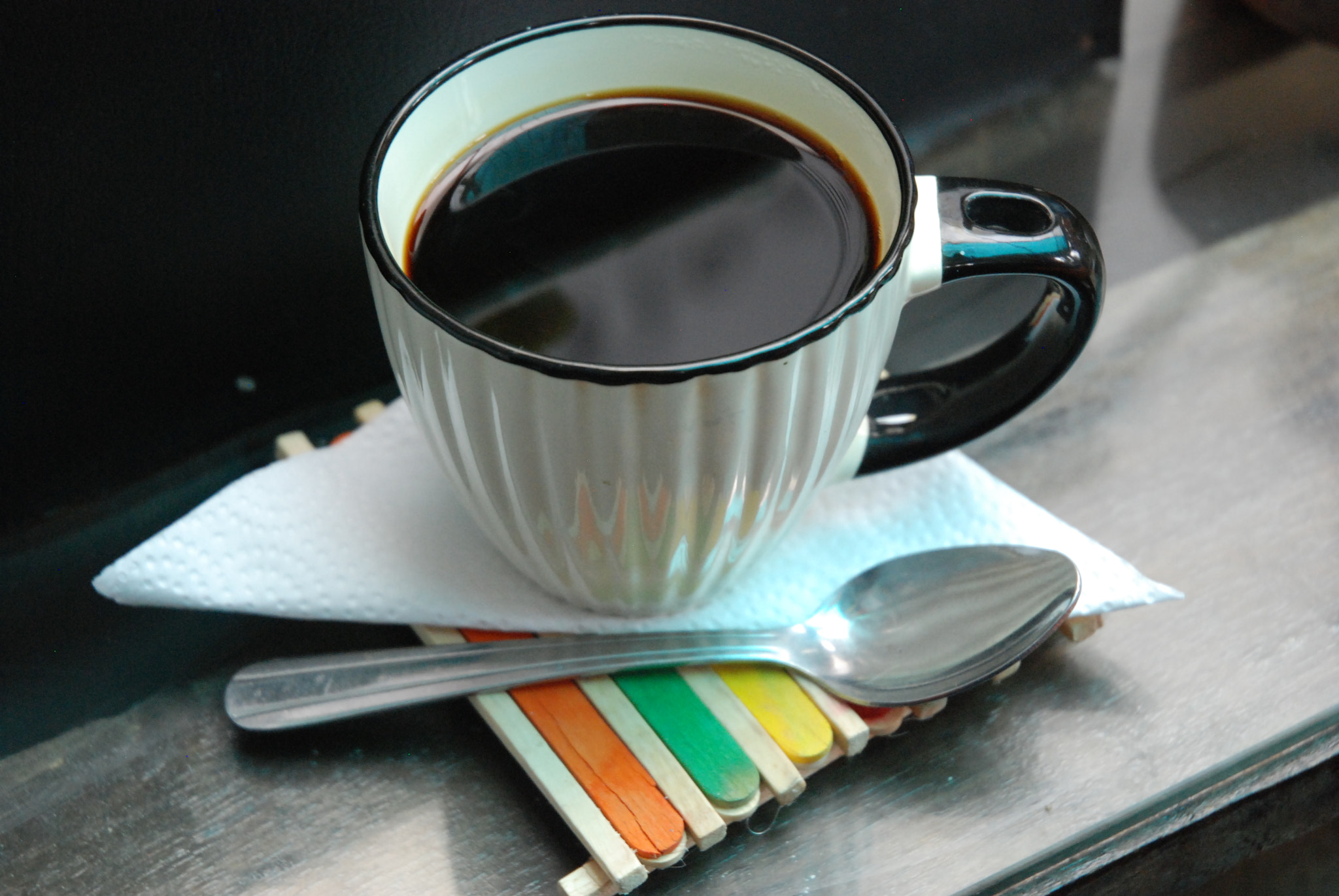 Nikon D80 sample photo. Cup of coffee photography