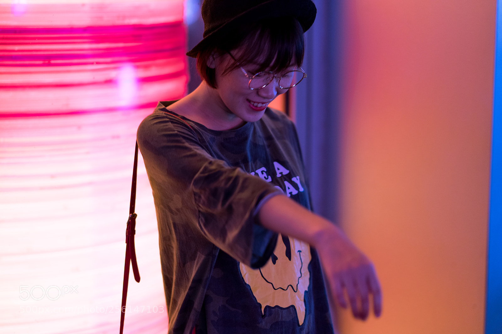 Sony a7R III sample photo. Night portrait photography
