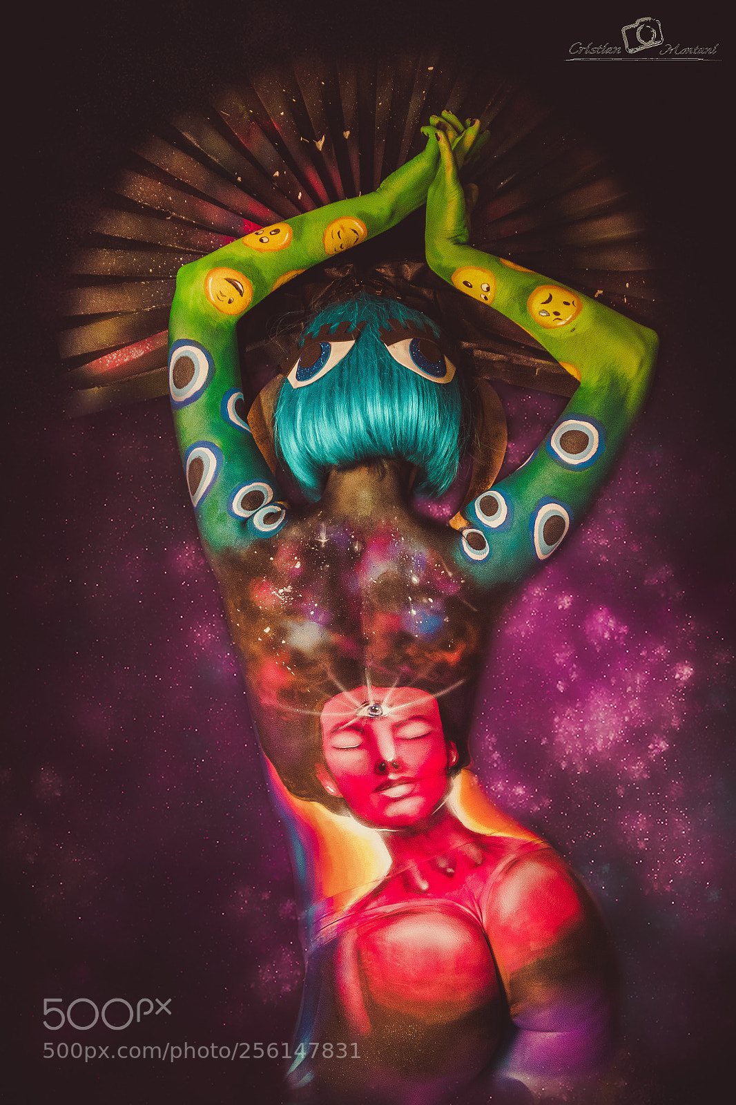 Canon EOS 1300D (EOS Rebel T6 / EOS Kiss X80) sample photo. Body painting backview photography