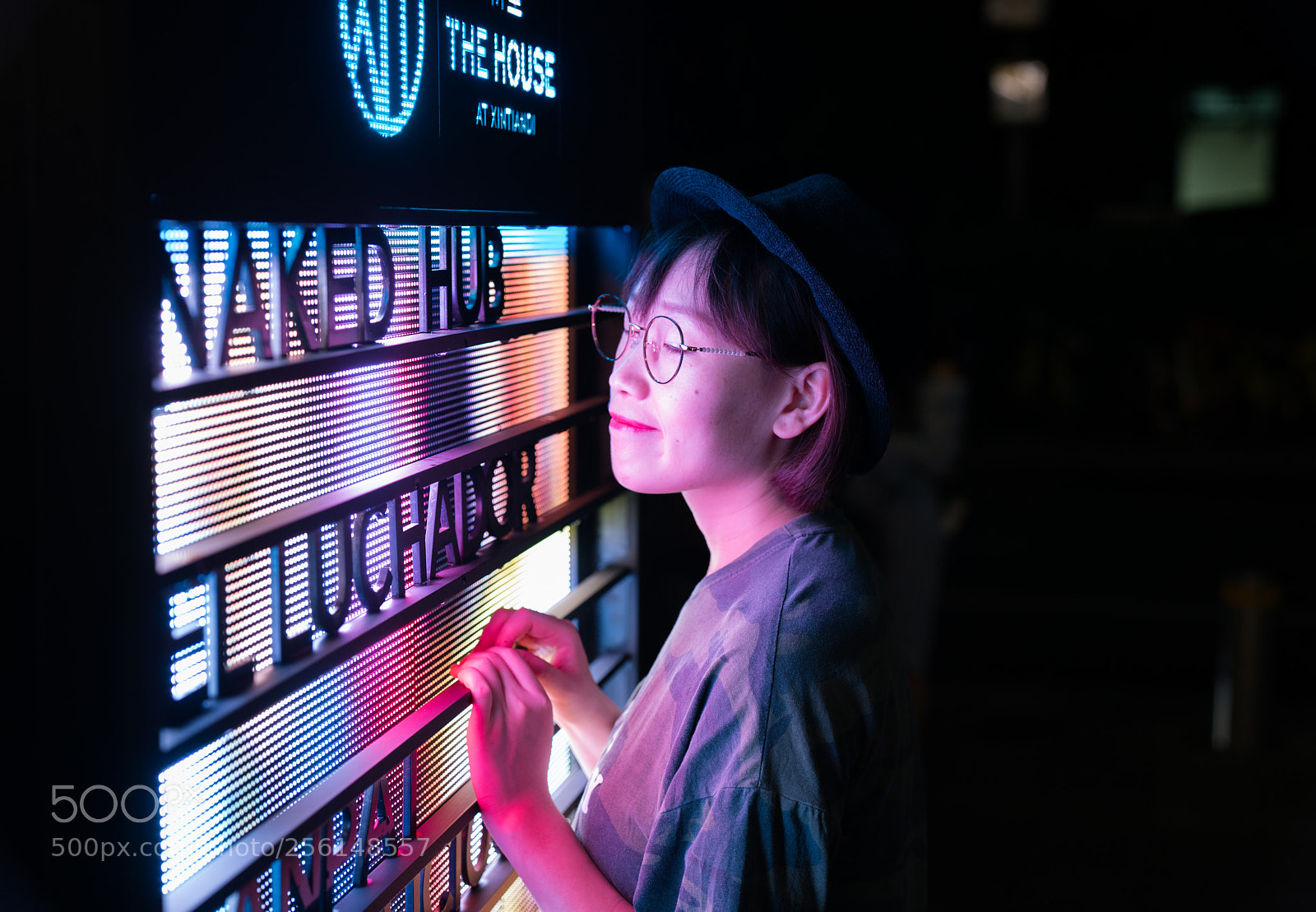 Sony a7R III sample photo. Night portrait photography