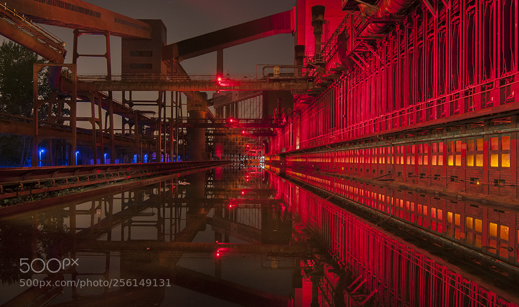 Nikon D300S sample photo. Industrial landscape by nigth photography