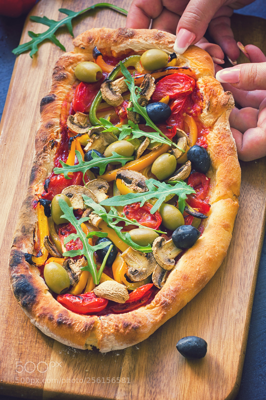 Sony a6300 sample photo. Homemade vegetarian pizza photography
