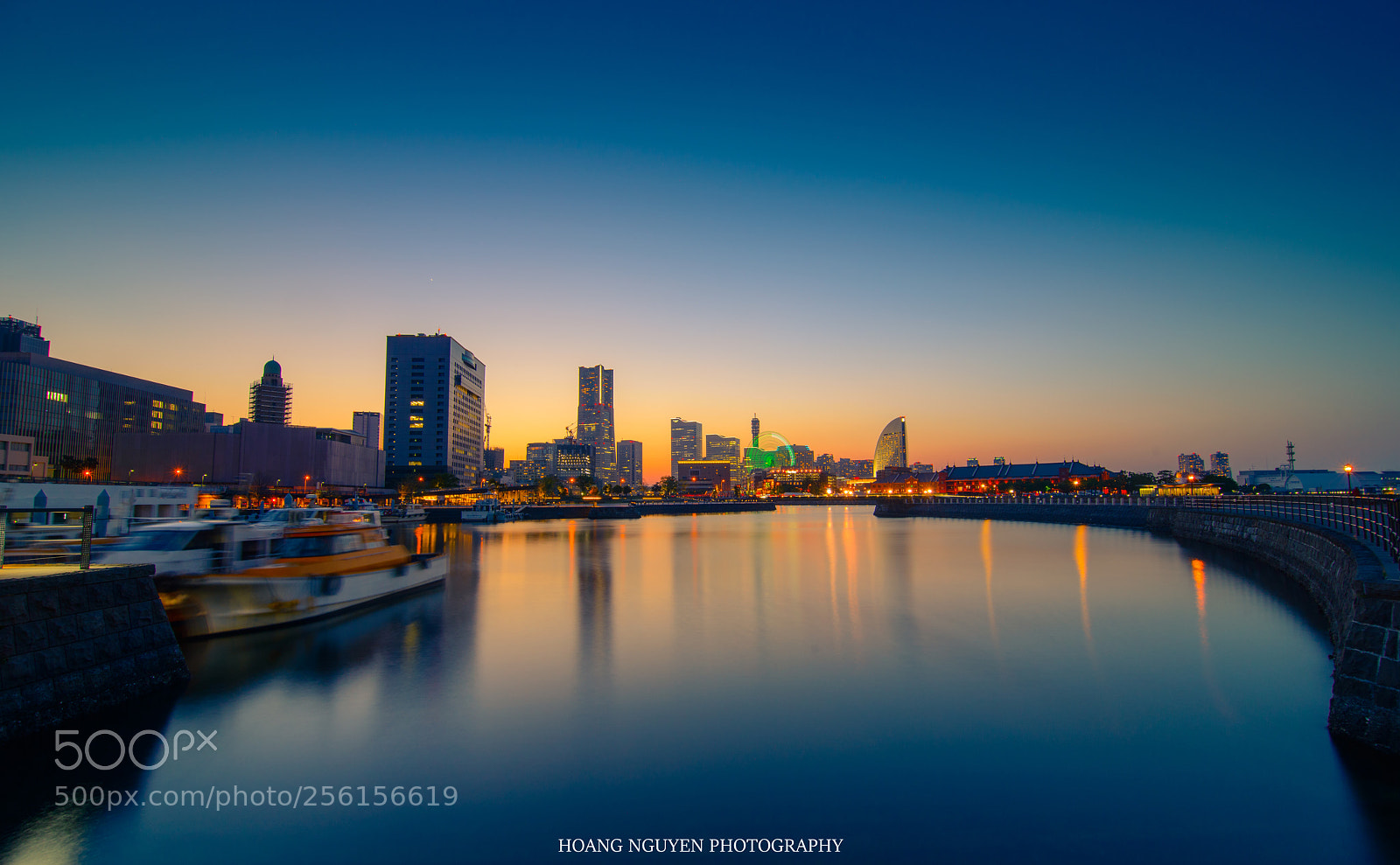 Nikon D800 sample photo. Beautiful sunset on yokohama photography