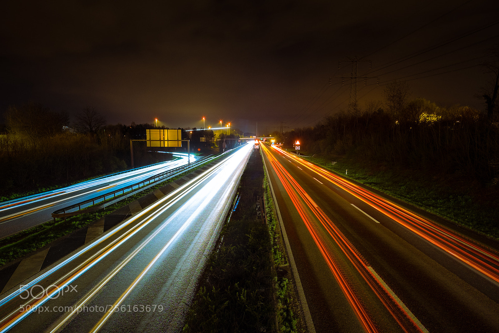 Fujifilm X-T1 sample photo. Geneva light trails photography
