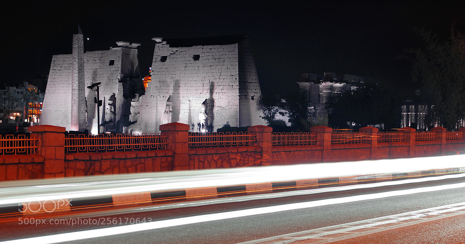 Nikon D90 sample photo. Luxor temple at night photography